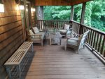 You will love the gathering areas on the deck.